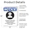 Signmission Hazardous Noise Area OSHA Notice Sign, Plastic, 12in W x 18in L, 2PK OS-2PACK-NS-P-1218-V-13323 - alternate 6